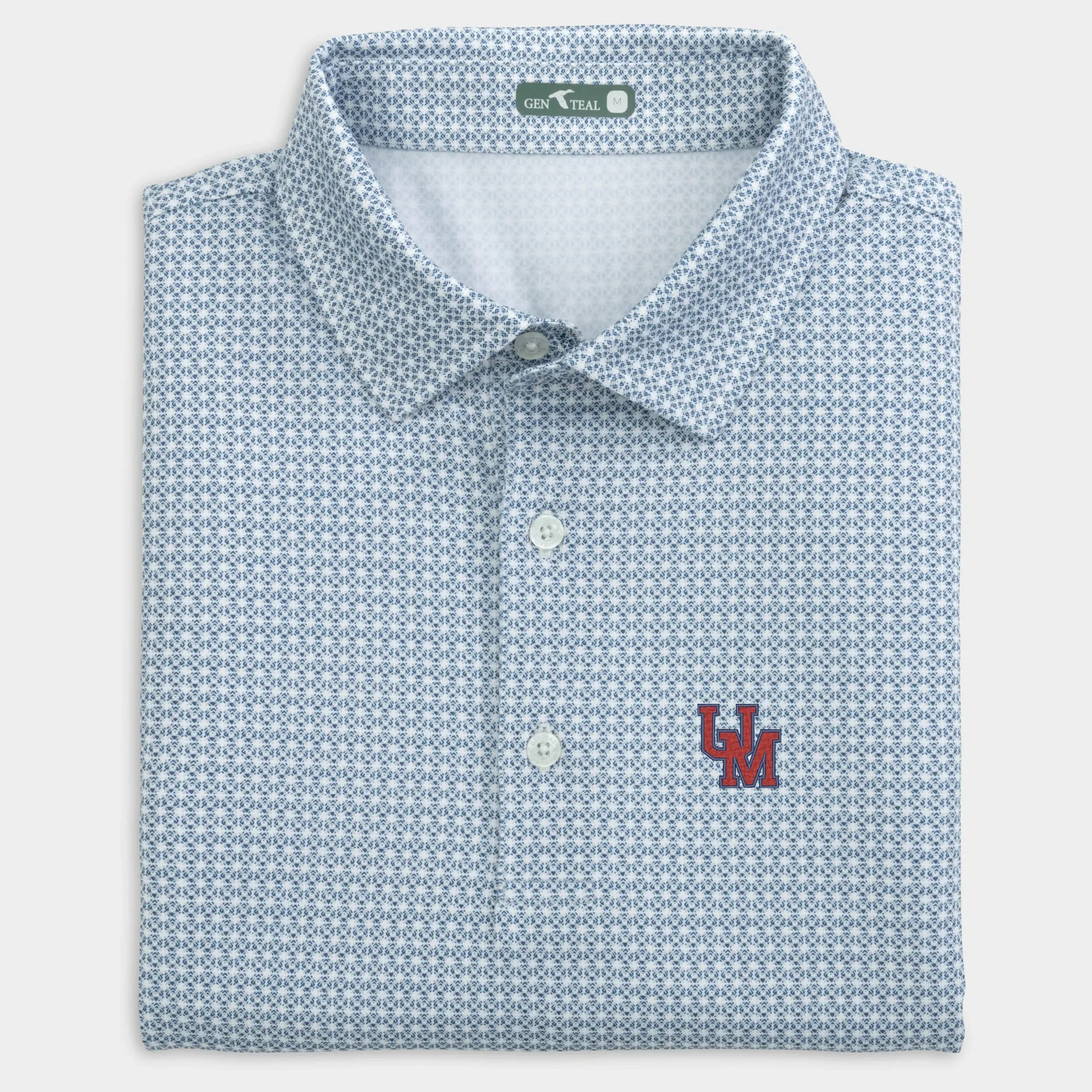 Sunday Ole Miss Tile Printed Performance Polo