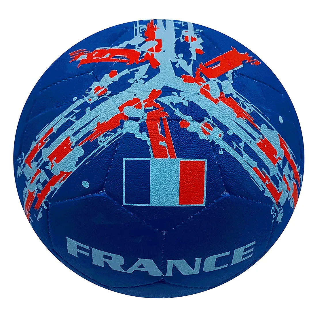 Synco Flag Rubber Football (Size-5, France, Blue)