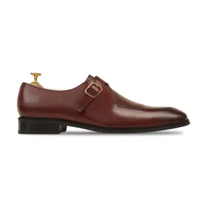 Tavistock Men's Brown Patina Calf leather Single Monkstrap