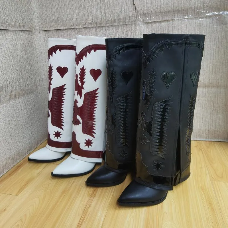 TEEK - Wide Tube Western Cowboy Boots