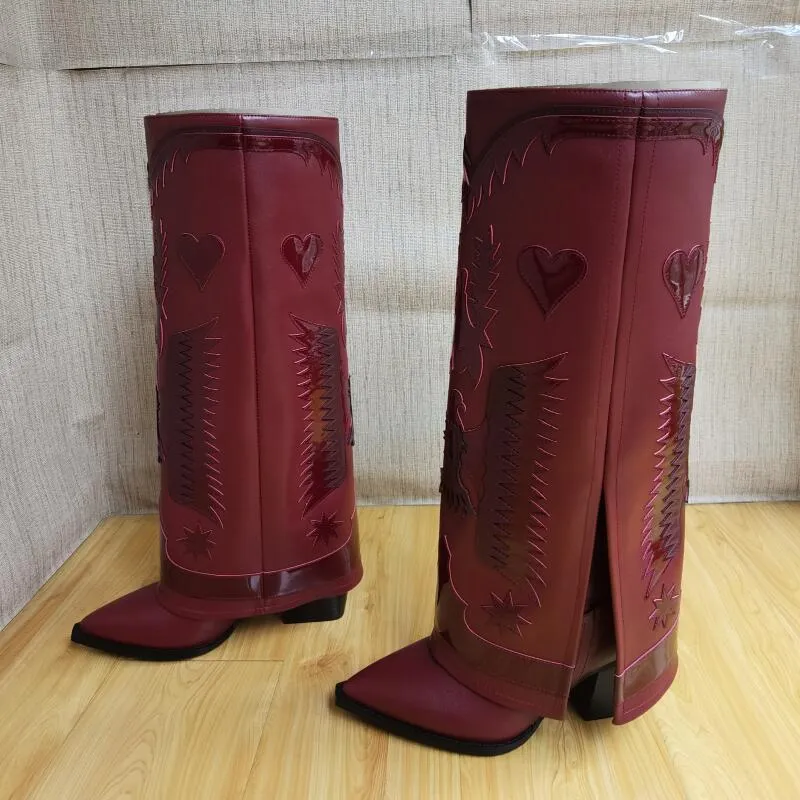 TEEK - Wide Tube Western Cowboy Boots