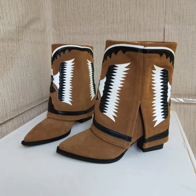 TEEK - Wide Tube Western Cowboy Boots