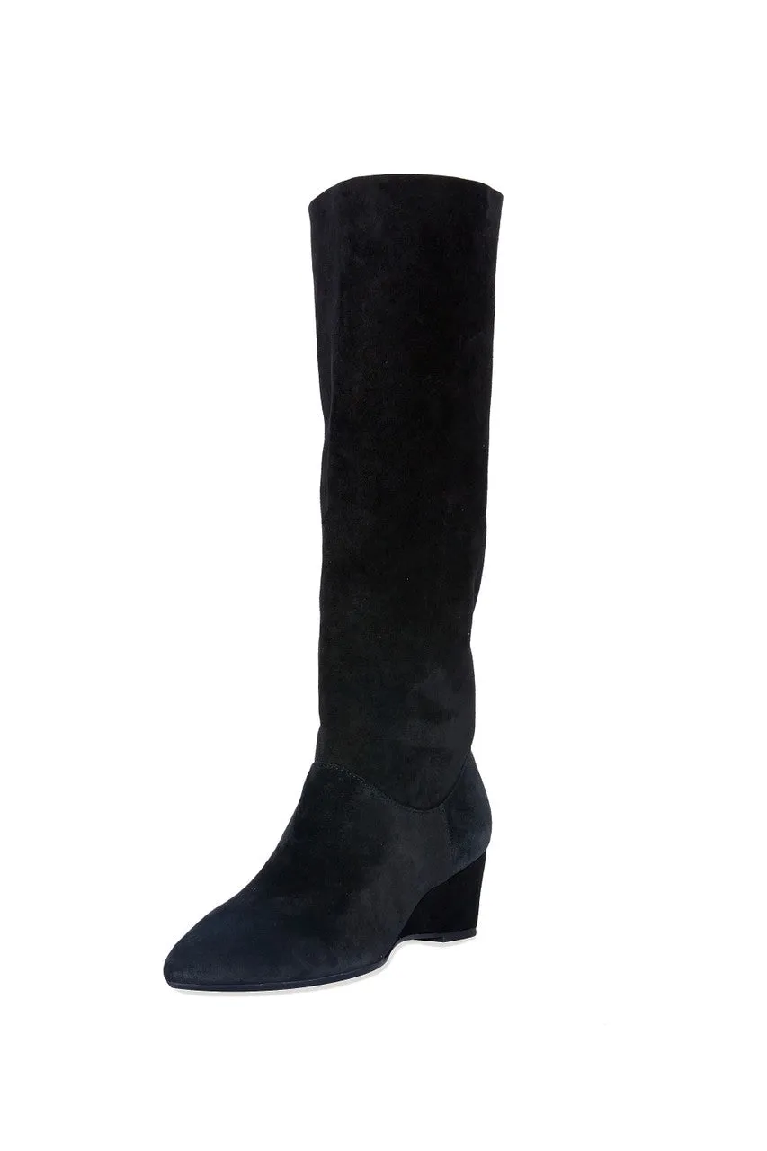 Thrill Suede Contour Wedge Tall Slouch Boot