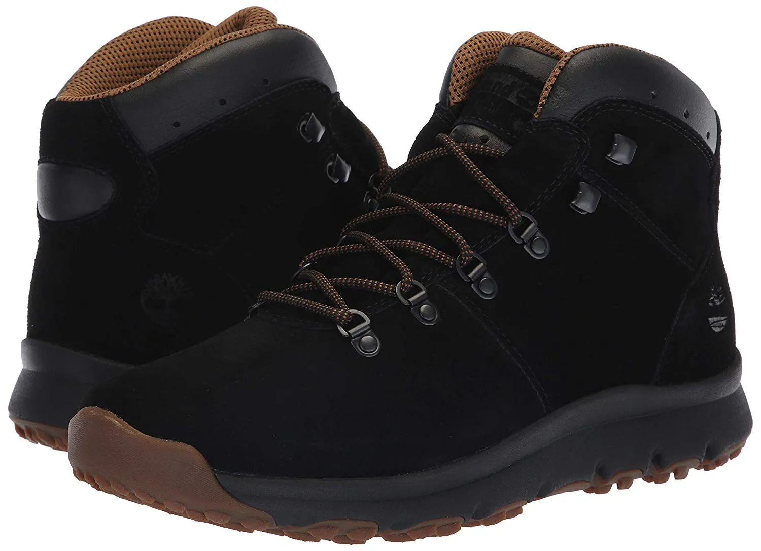 Timberland Men's World Hiker Mid Ankle Boot - Black Suede