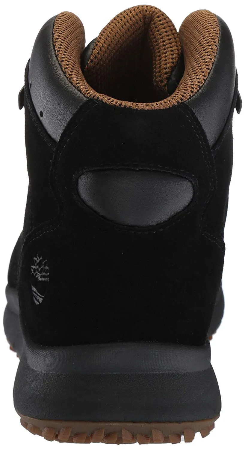 Timberland Men's World Hiker Mid Ankle Boot - Black Suede