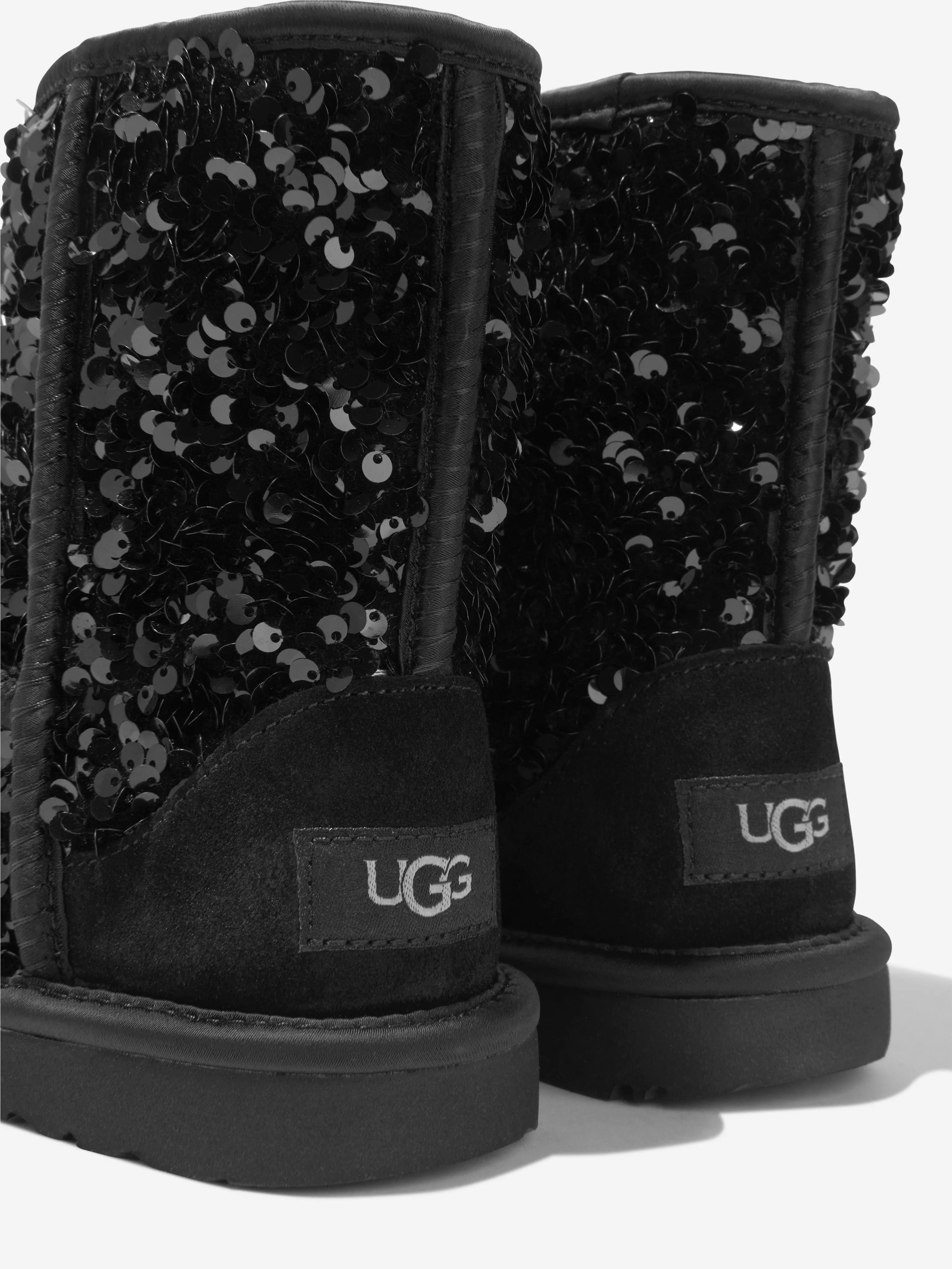 UGG Girls Classic Short Chunky Sequin Boots