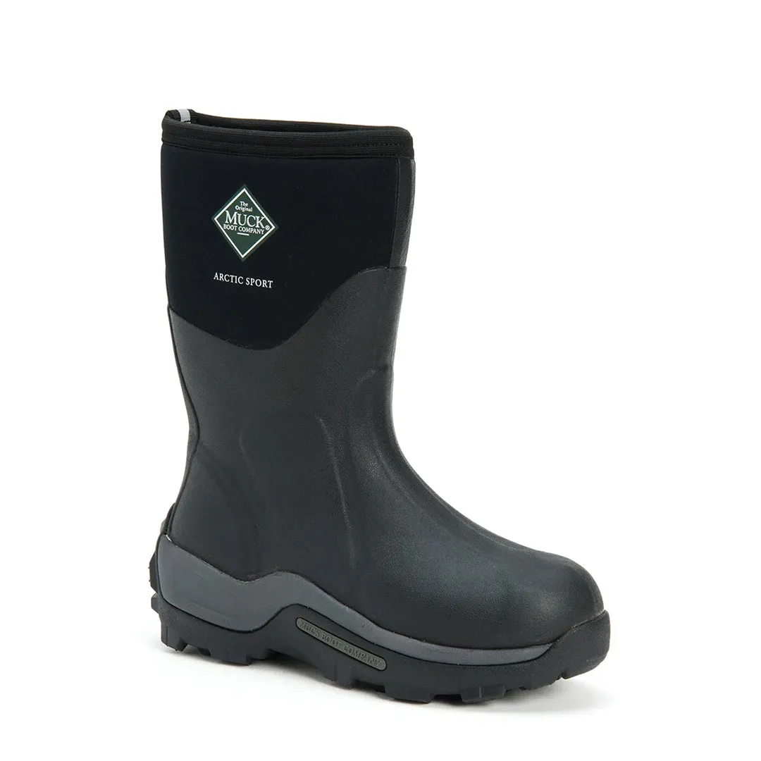 Unisex Arctic Sport Mid - Black by Muckboot