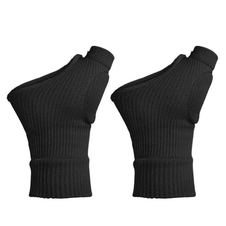 Warm and Cold Protection Gym Half Finger Gloves, Size: L(Black)