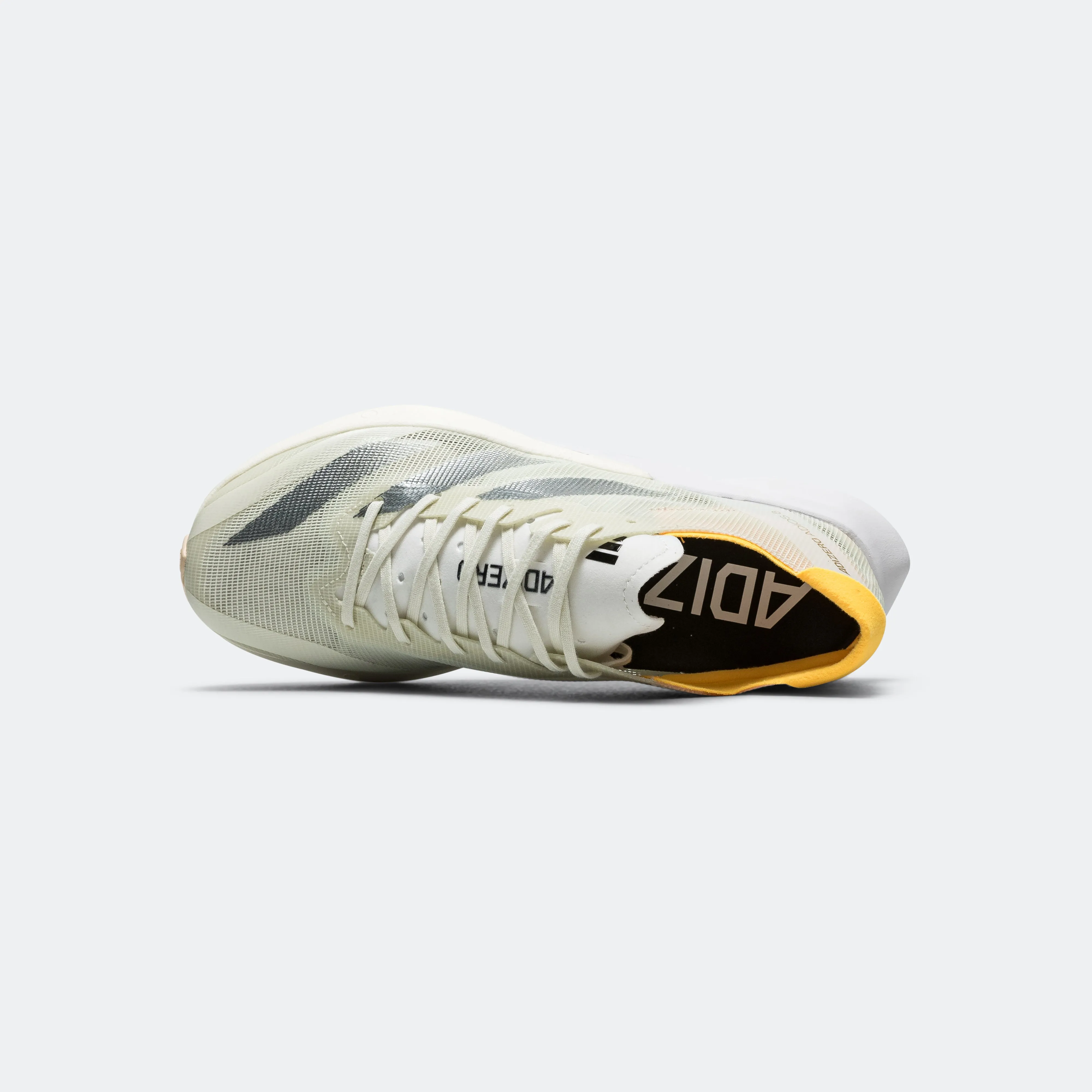 Womens Adizero Adios 8 - Ivory/Iron Metallic-Crystal Sand