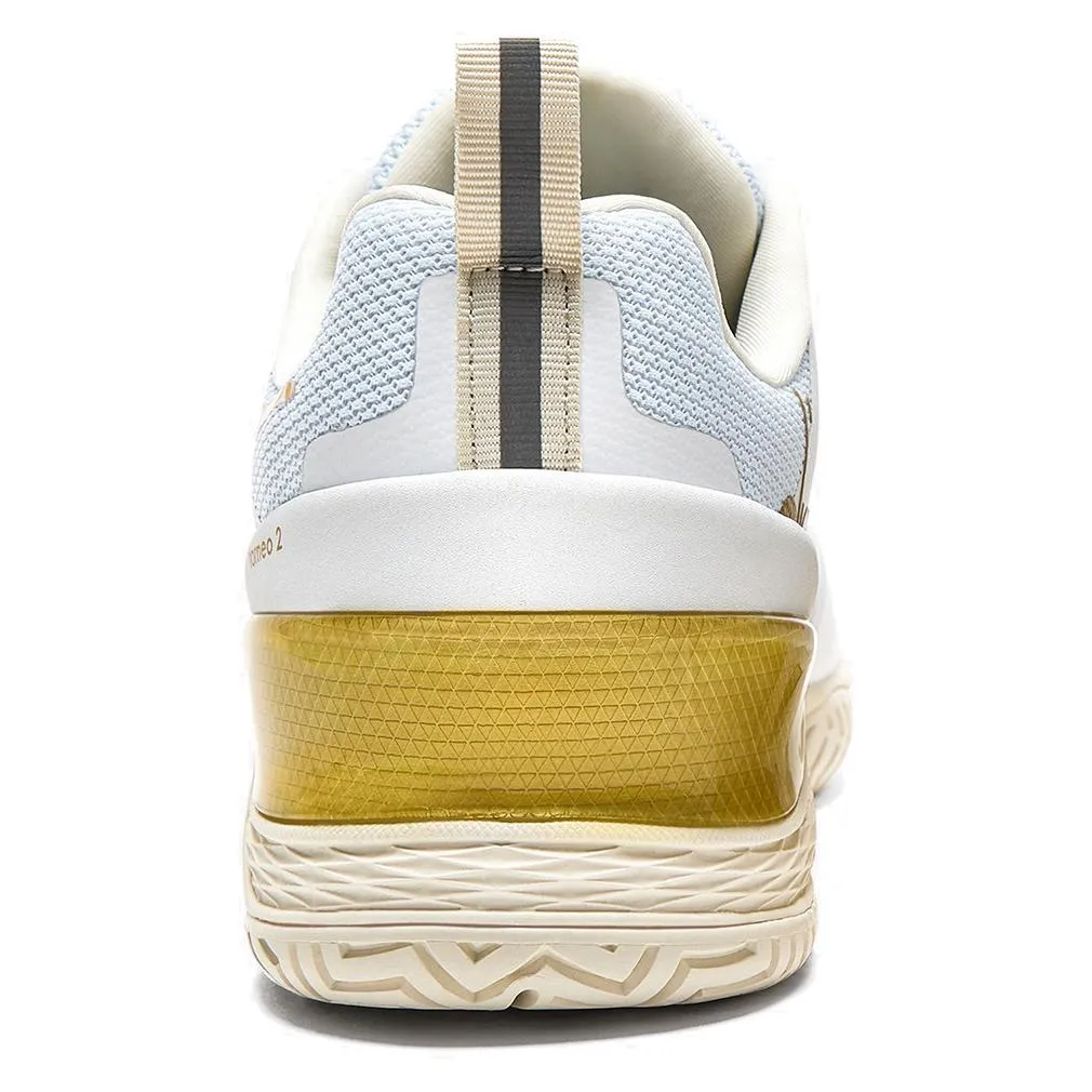 Women`s Blushield Torneo 2 AG Tennis Shoes White and Gold