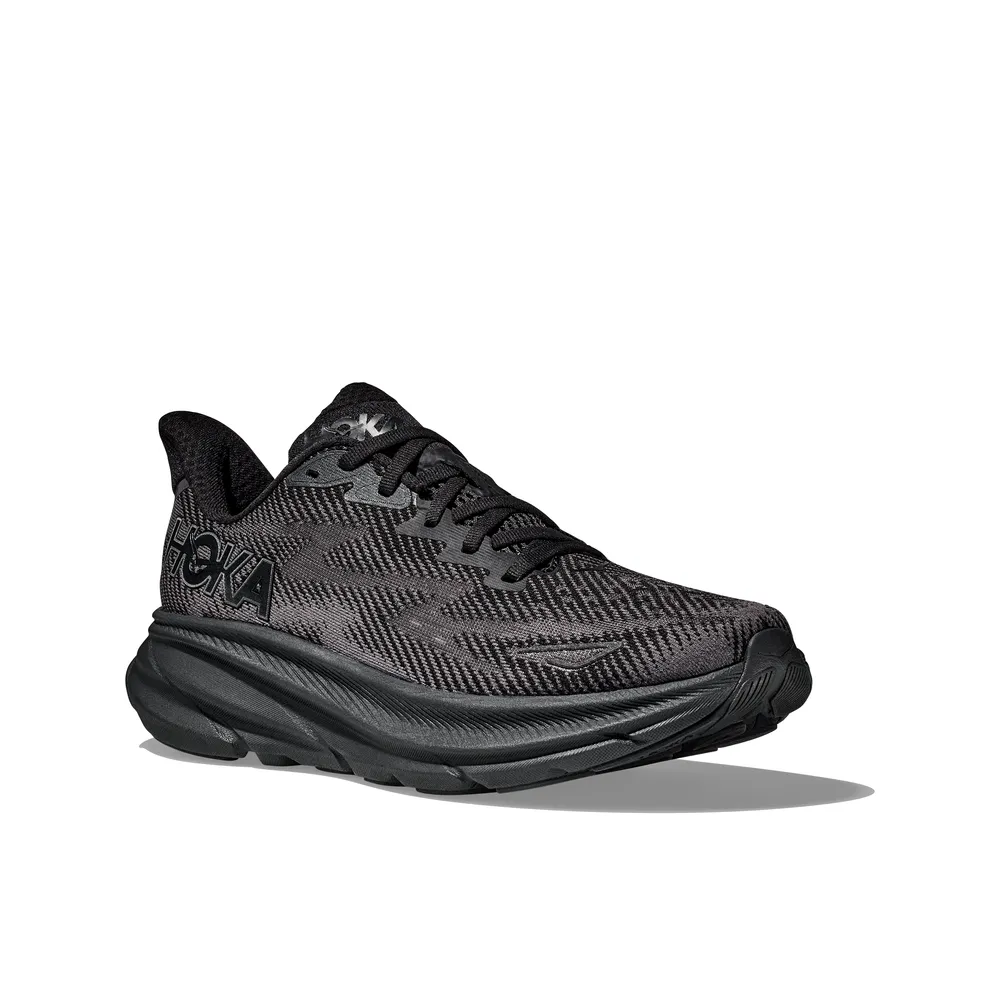 Womens Clifton 9 - Black/Black