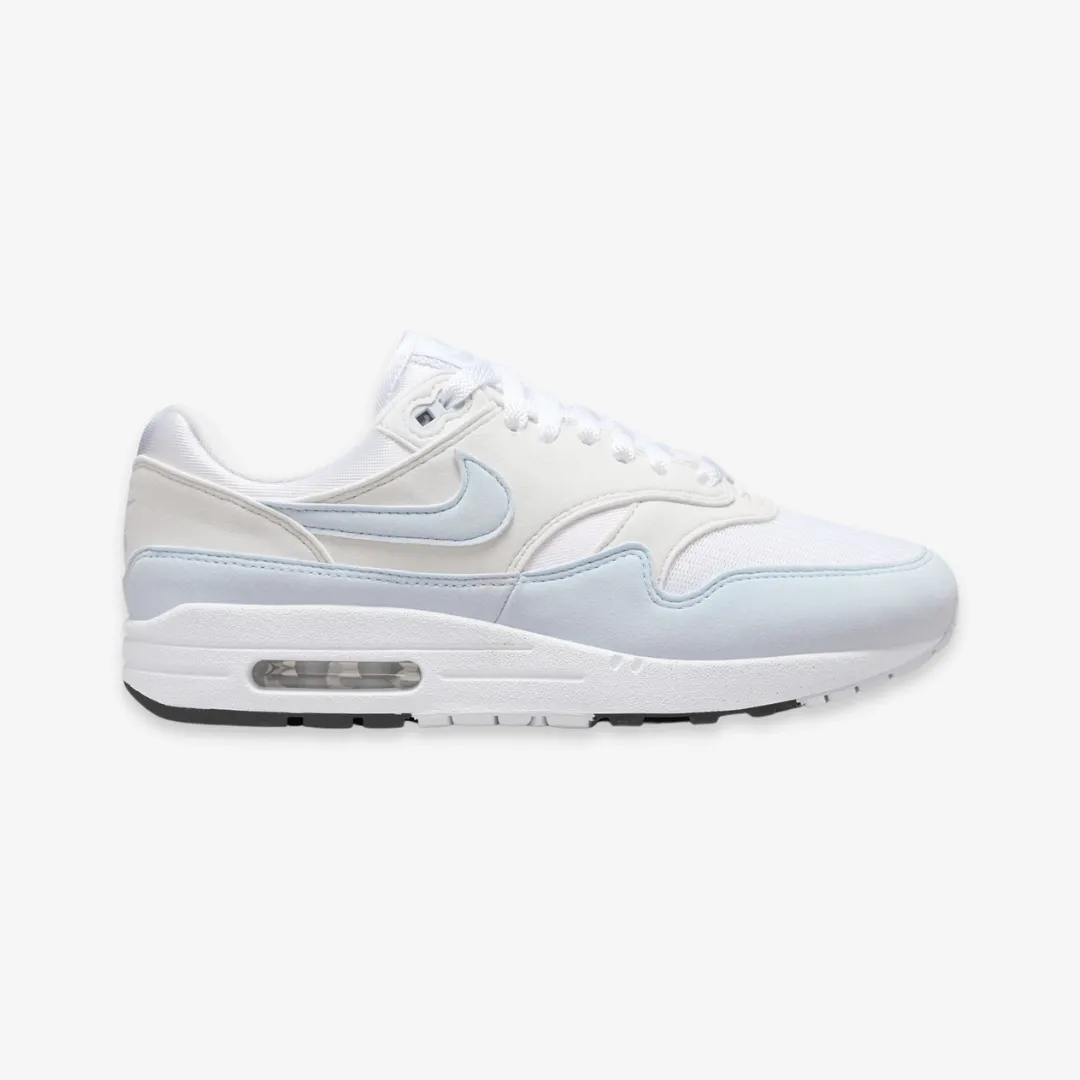 womens nike air max 1 (white/football grey)