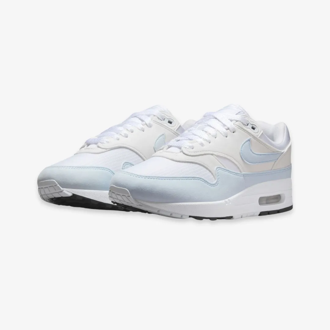 womens nike air max 1 (white/football grey)