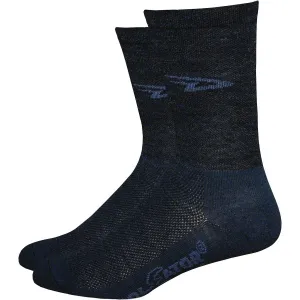 Wooleator D-Logo Bike Socks - Black