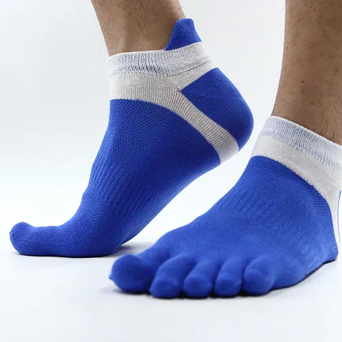 Yuerlian Men'S Toes Sock Football Basketball Five Finger Short Socks